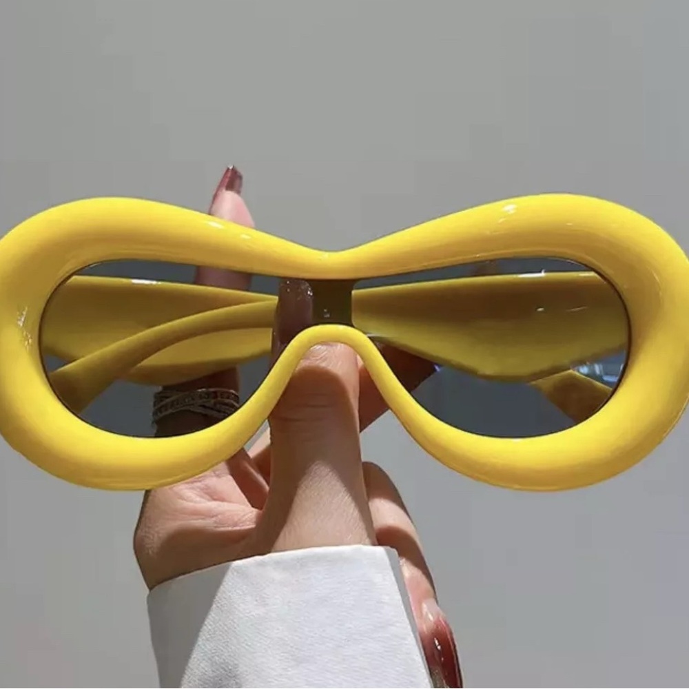 Yellow Futuristic Sunglasses